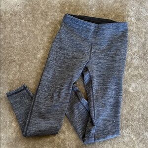Athleta Heathered Dark Gray fleece Leggings